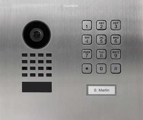 DoorBird IP Video Türstation D1101KH-Modern, Edelstahl Frontblende